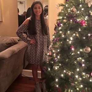 Fashion union long sleeve shift dress